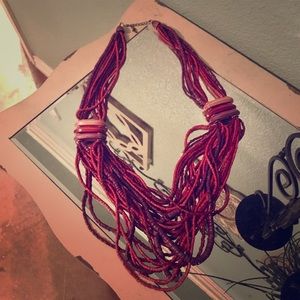 Beaded layered necklace